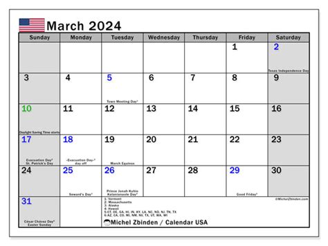 A4 Printable Calendar March 2024 - Templates Printable Free