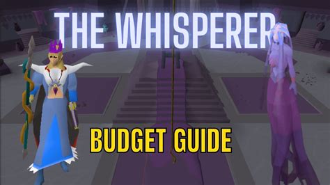 The Whisperer Budget Guide - [OSRS] - YouTube