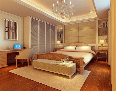 Classical American Bedroom Interior Luxury Nuance