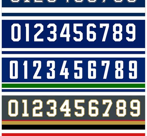 Puck Marks - Every NHL Team's Unique Number Font