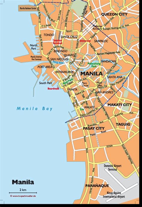 Map of cities : Manila