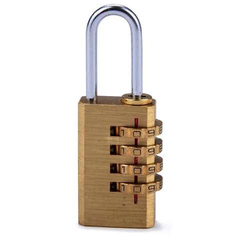 1pc Mini 4 Digits Number Password Code Lock Combination Padlock Resettable for Travelling Bag ...