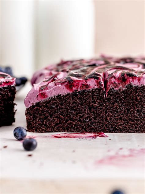 Blueberry Chocolate Cake - Julie Marie Eats