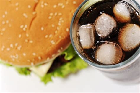 Premium Photo | Burger and soda cola