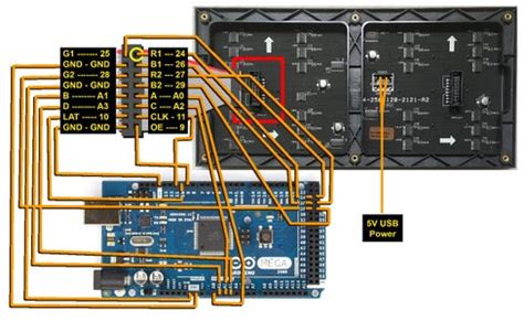 64x32 RGB LED Matrix With Arduino Mega : 6 Steps - Instructables