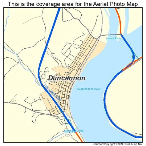 Aerial Photography Map of Duncannon, PA Pennsylvania