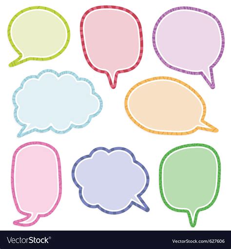 Speech bubbles Royalty Free Vector Image - VectorStock