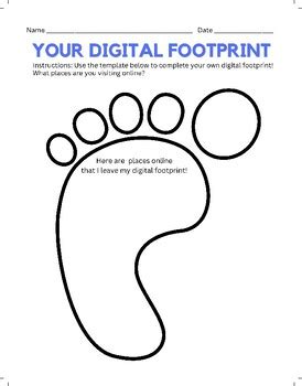 Digital Footprint Worksheet by HenRyCreated | TPT