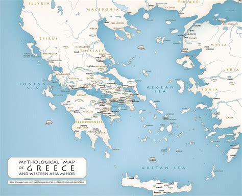 Ancient Greek Mythology Map