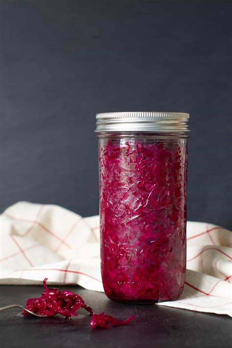 Fermented Red Cabbage (Sauerkraut) - Caroha