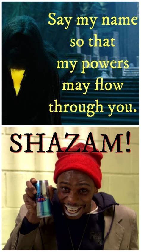 Shazam!/Chappelle's Show | Shazam, Funny memes, Superhero