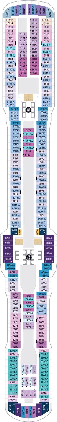 Spectrum of the Seas Deck plan & cabin plan