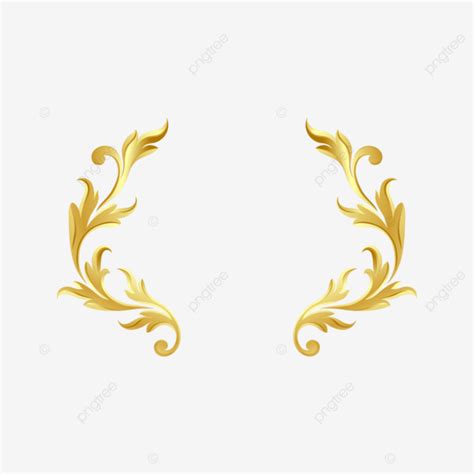 Free Shape Vector PNG Images, Gold Pattern Shapes Free Png And Vector ...