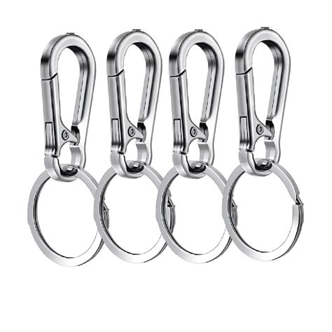 TRIANU Keychain Clip Key Ring Metal Carabiner Clips Keyring Keychains Key Chains Women and Men ...