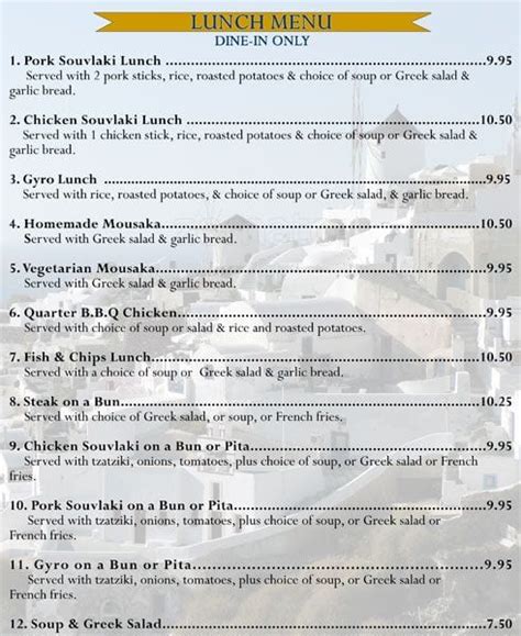 Milos Greek Restaurant Menu, Menu for Milos Greek Restaurant, Pickering, Toronto - Urbanspoon/Zomato