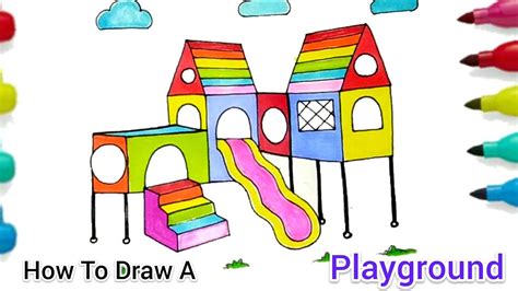 How To Draw A Playground Step By Step at Drawing Tutorials