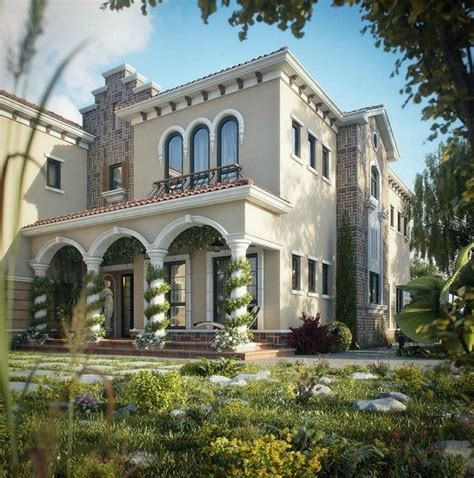 Tuscan Villa Dream home design | Flat Roof Homes | Pinterest | Exterior colors, Home and Design