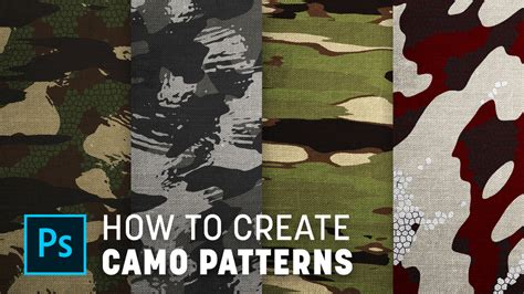 How To Create Custom Camouflage Patterns in Photoshop | Camouflage ...