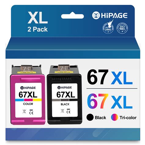 67XL Ink for HP 67 Ink Cartridge for HP Ink 67 for HP 67XL Ink Cartridge for HP Deskjet 2700 ...