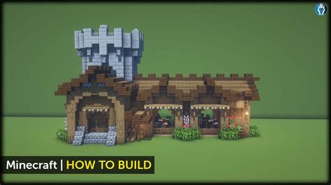 Minecraft How to Build a Medieval Stable Tutorial - YouTube