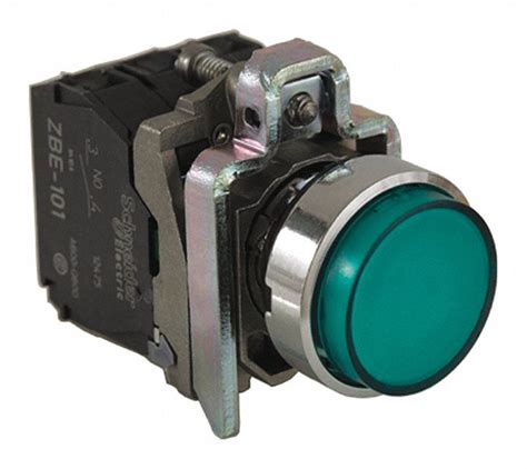 SCHNEIDER ELECTRIC Illuminated Push Button, 22 mm, Maintained ...