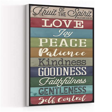 Fruits of the Spirit - Bible verse farmhouse sign - Scripture wall art ...