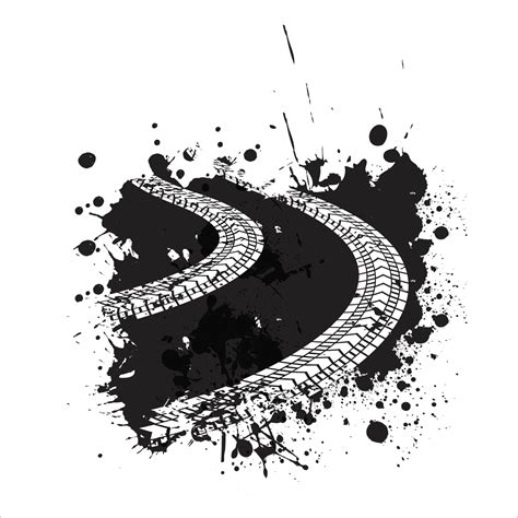 tire tracks vector 3347653 Vector Art at Vecteezy