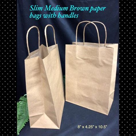 27cm Medium Sized brown paper bags (4pcs) - CraftEZOnline | Arts And ...