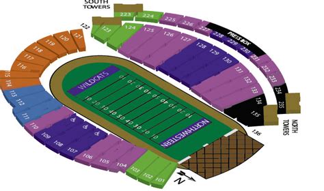 Northwestern Football Stadium Seating Chart