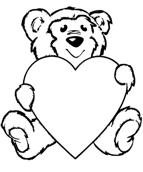 Teddy Bear Drawing With Heart | Free download on ClipArtMag