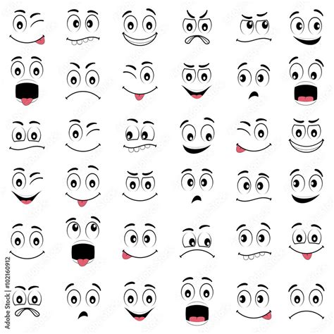 Emotion Faces Cartoon