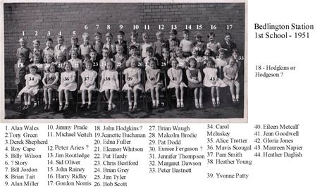 Bedlington Station 1st school 1951 - Historic Bedlington - Bedlington.co.uk