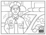 Police Coloring Page sketch template