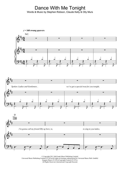 Olly Murs - Dance With Me Tonight at Stanton's Sheet Music