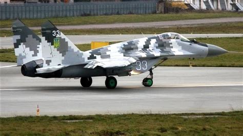 Ukrainian Air Force took delivery of a modernized MiG-29 jets - YouTube