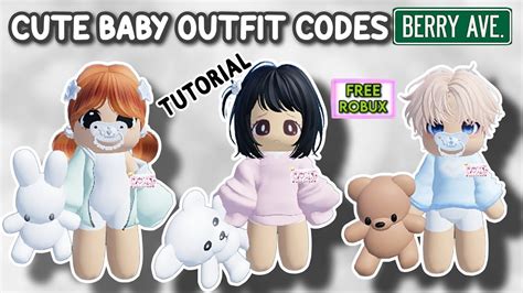 HOW TO BECOME A CUTE BABY + CUTE BABY OUTFIT CODES FOR BERRY AVENUE AND BLOXBURG (TUTORIAL 2023 ...