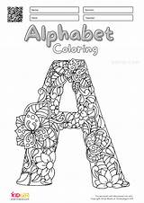 Alphabet Coloring Pages For Kids  Kidpid sketch template