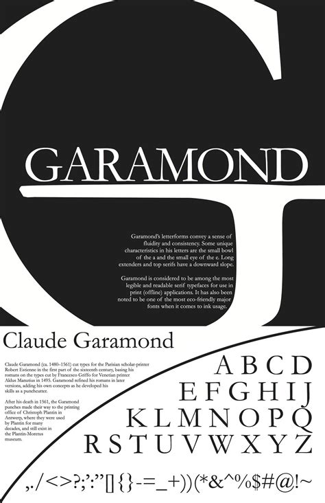 Garamond #typography | Typographic design, Typeface poster, Typography ...