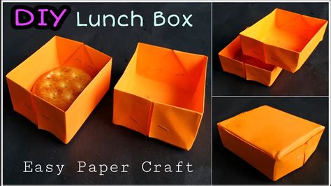 DIY Lunch Box।। How To Make A Paper box।। Paper Craft - YouTube