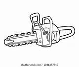 Coloring Book Children Chainsaw Stock Vector Royalty Free 1931357510  sketch template