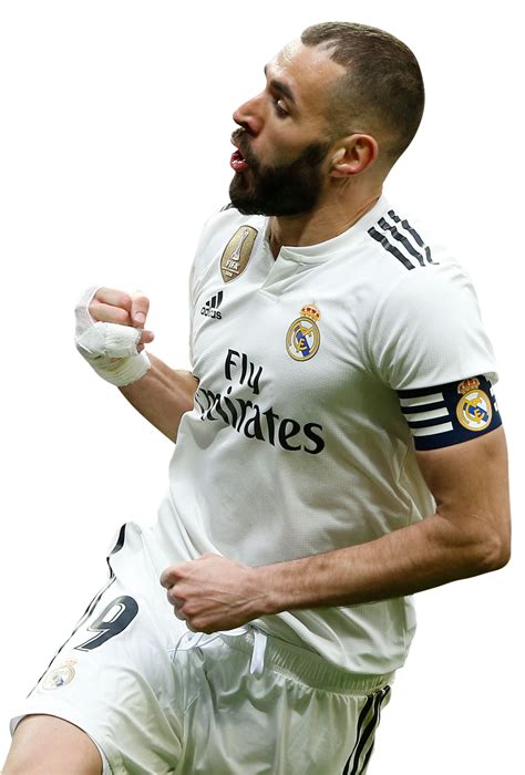 Karim Benzema Real Madrid football render - FootyRenders