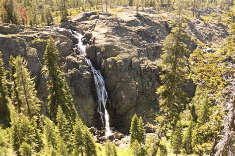 Frazier Falls - Tall Granite Waterfall with Glacial Origins