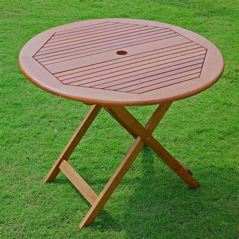 Round Outdoor Table With Umbrella Hole | africauniversitysports.com