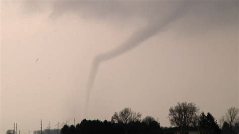 Raw Video: Tornado Twists through Illinois