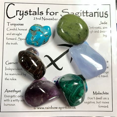 Sagittarius Birthstones Crystal Set - Etsy