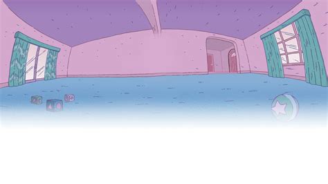 This is a background showing the interior of a house, very simplistic in cartoony colors that ...