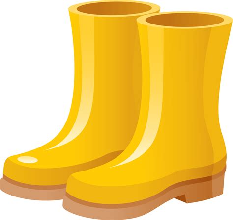 Clip Art Hand Painted - Yellow Rain Boots Clipart - Png Download - Full Size Clipart (#5242853 ...