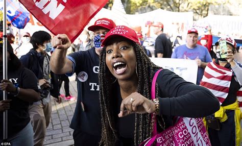 Trump supporters and counter-protesters clash during MAGA march through ...