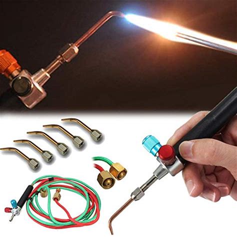 Buy Jewelry Micro Mini Little Torch with 5 Tips Welding Soldering Torches kit Oxygen & Acetylene ...