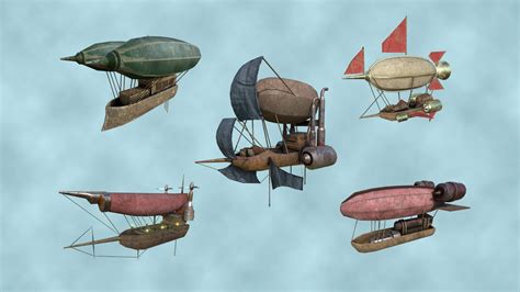 3D model 05 steampunk airship - - TurboSquid 1699293